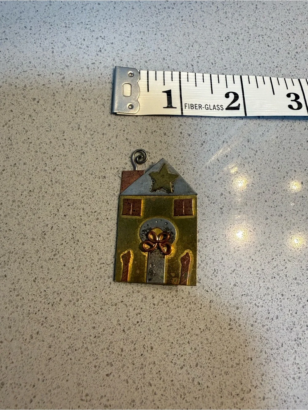 Mixed Metals House Brooch